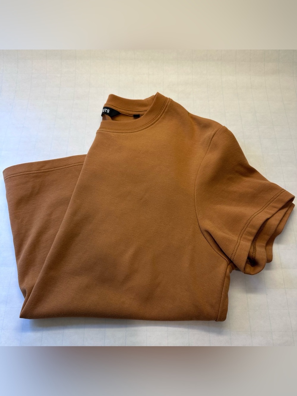Cuts Clothing Womens XL Tomboy Tee Rust Crewneck Short Sleeve T-Shirt